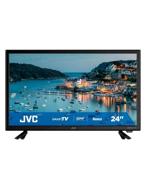 Pantalla Smart TV Jvc led de 24 pulgadas Hd SI24R con Roku Tv