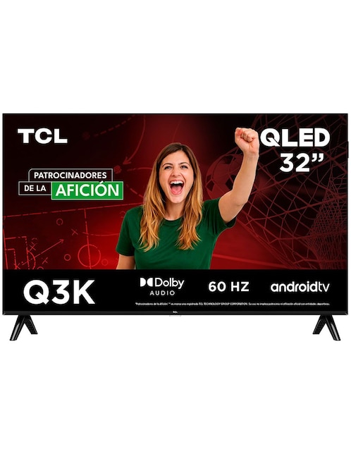 Pantalla TCL QLED de 32 pulgadas Full HD 32Q3K con Android TV