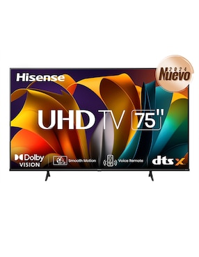 Pantalla Smart TV Hisense LED De 75 Pulgadas 4K UHD 75A6N Con Google TV