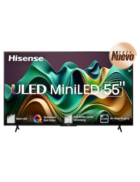 Pantalla Smart TV Hisense Mini Led De 55 Pulgadas 4k UHD Con Google TV