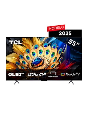 Pantalla TCL Qled De 55 Pulgadas 4K UHD 55q651g Con Google Tv