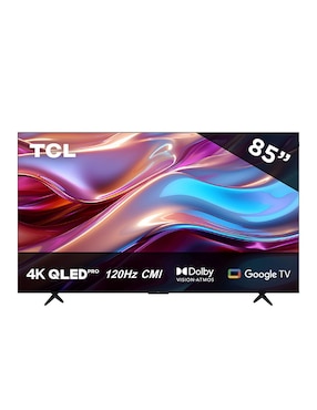 Pantalla TCL QLED De 85 Pulgadas 4k UHD 85q551g Con Google TV