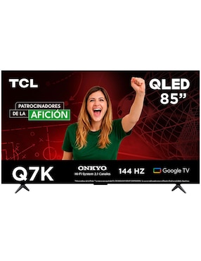 Pantalla Tcl QLED de 85 pulgadas 4K/UHD 85Q7K con Google TV