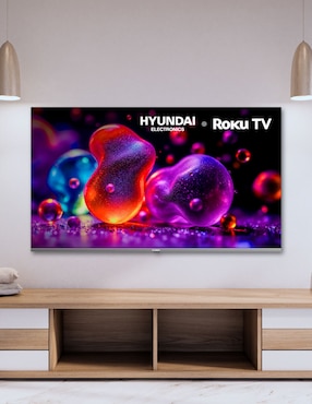 Pantalla Smart TV Hyundai QLED de 60 pulgadas 4K/UHD HYLED6007QR con Roku TV con AI Transparente