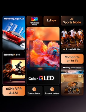 Pantalla Smart TV Hisense QLED de 50 pulgadas 4K/UHD 50QD6QV