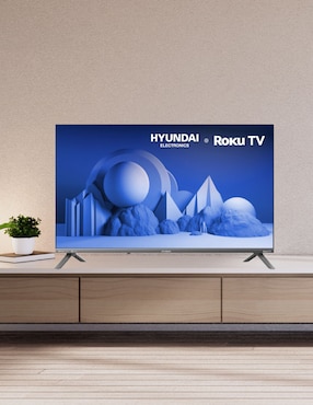 Pantalla Smart TV Hyundai Qled 32 pulgadas Full HD HYLED3258QR con Roku Tv