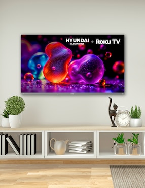Pantalla Smart TV Hyundai QLED de 55 pulgadas 4K/UHD HYLED5531QR con Roku TV