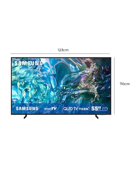 Pantalla Smart TV Samsung de 55 pulgadas 4K QN55Q60DAFXZX con Tizen con AI UPSCALING