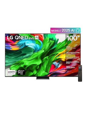 Pantalla smart TV LG QNED de 100 pulgadas 4K 100QNED86AS con evo AI