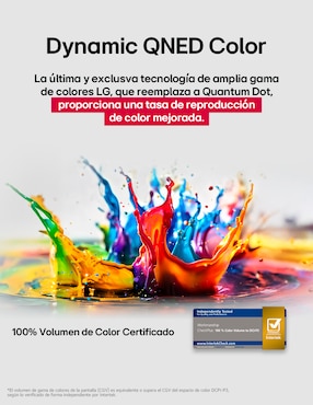 Pantalla smart TV LG QNED de 100 pulgadas 4K 100QNED86AS con evo AI