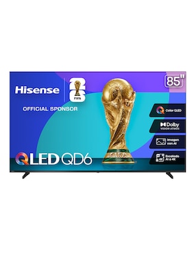 Pantalla Hisense QLED de 85 pulgadas 4K/UHD 85QD6QV con Vidaa con AI Smooth Motion