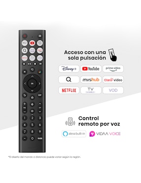 Pantalla Hisense QLED de 85 pulgadas 4K/UHD 85QD6QV con Vidaa con AI Smooth Motion