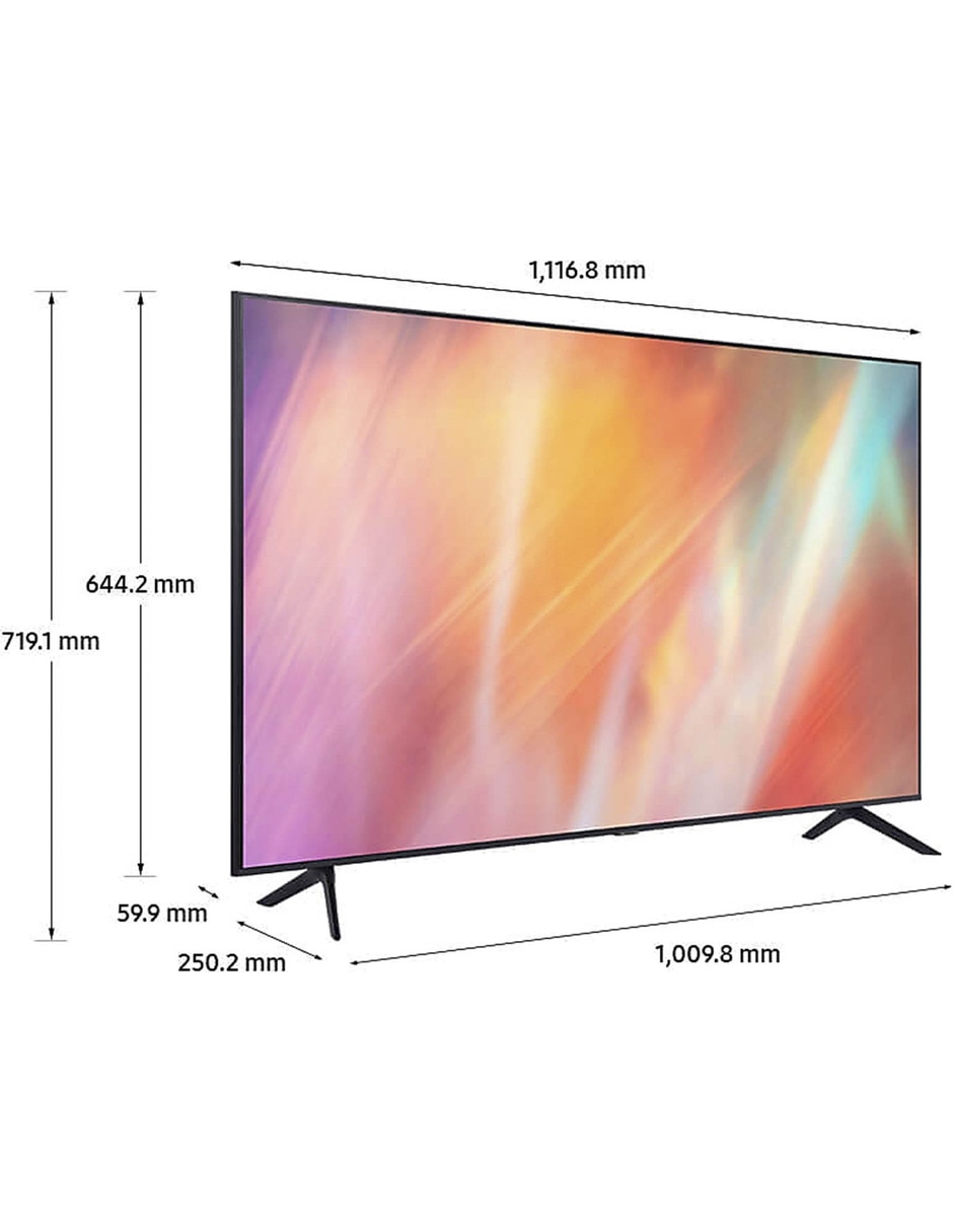 Pantalla Samsung Crystal UHD smart TV de 50 pulgadas 4K UN50AU7000FXZX con  Tizen 