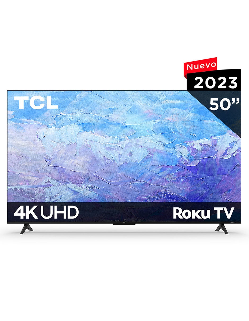 Pantalla Smart TV TCL LED de 50 pulgadas 4K/UHD 50S453 con Roku TV