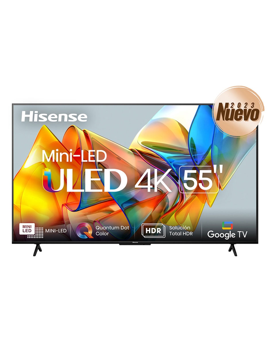 Pantalla Smart TV Hisense ULED de 55 pulgadas 4K/UHD 55U6K con