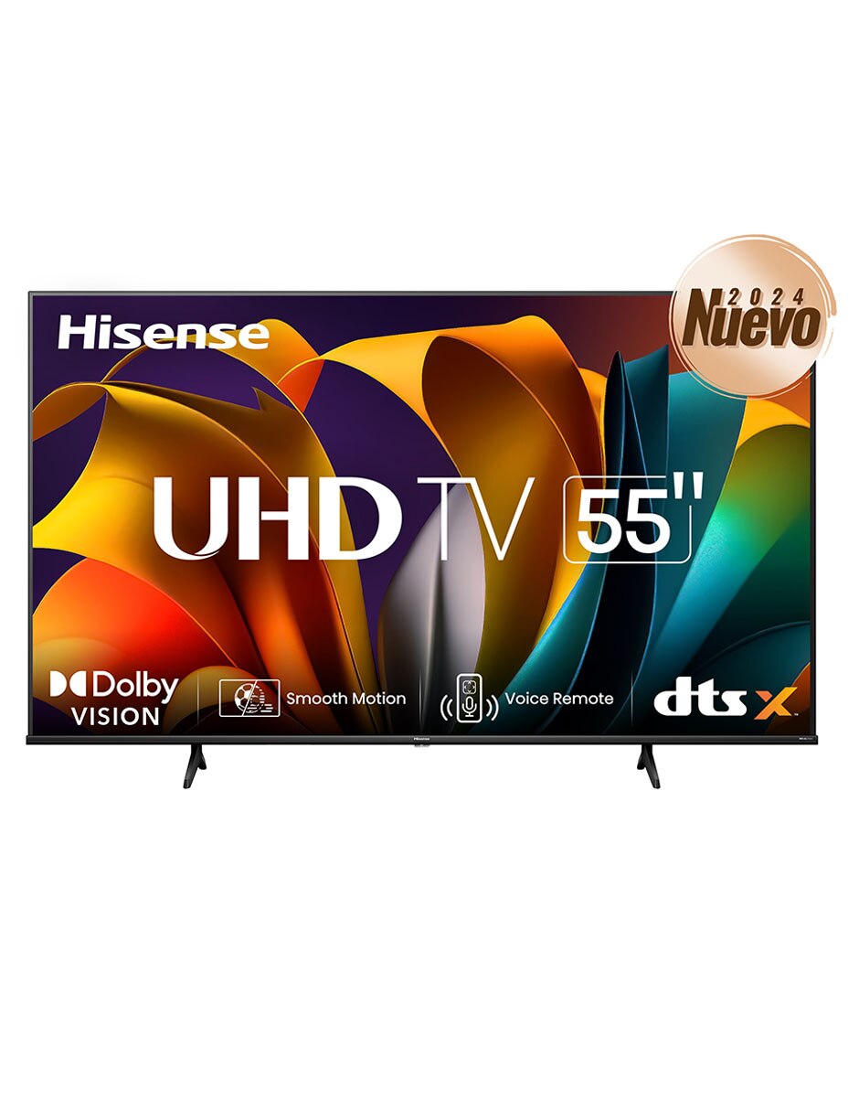 Pantalla Smart TV Hisense LED de 55 pulgadas 4K UHD con Google TV