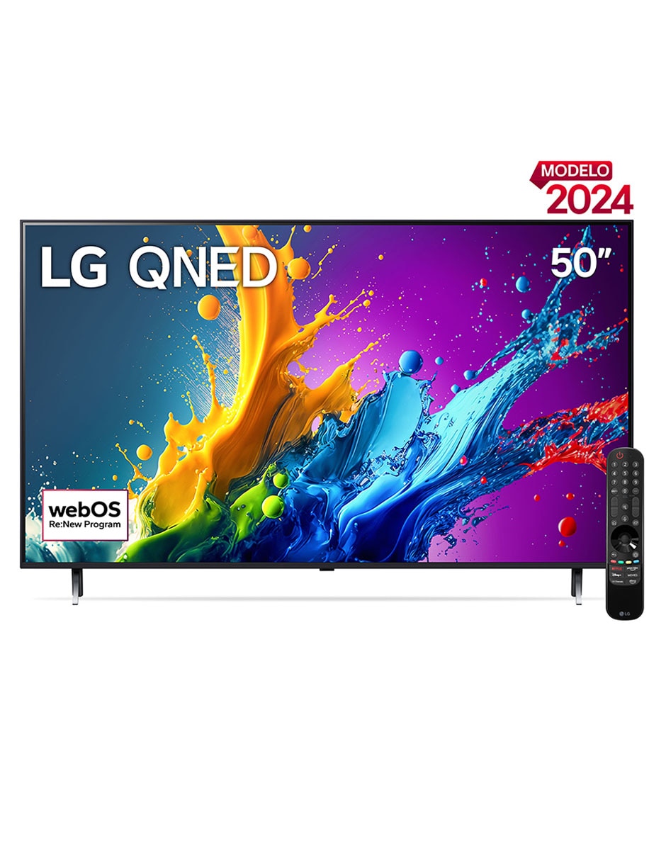 Pantalla Smart TV LG QNED de 50 pulgadas 4K 50QNED80TSA con WebOS
