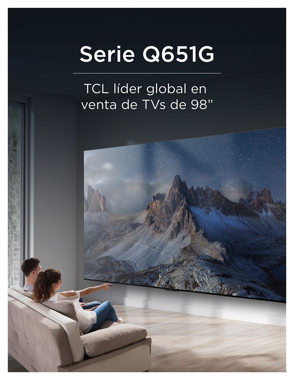 Pantalla QLED de 98 pulgadas 4K/UHD 98Q651G con Google TV 11
