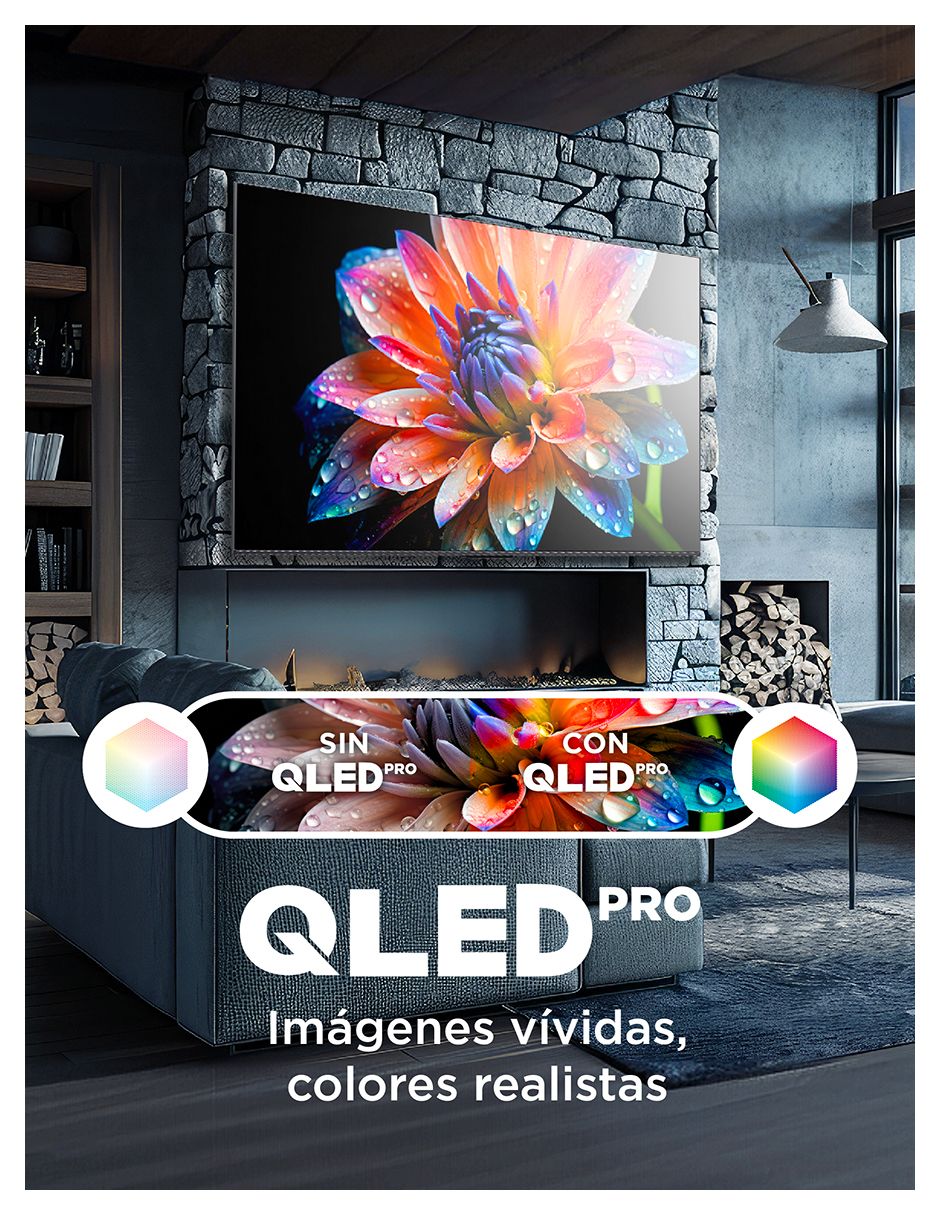 Pantalla QLED de 98 pulgadas 4K/UHD 98Q651G con Google TV 8
