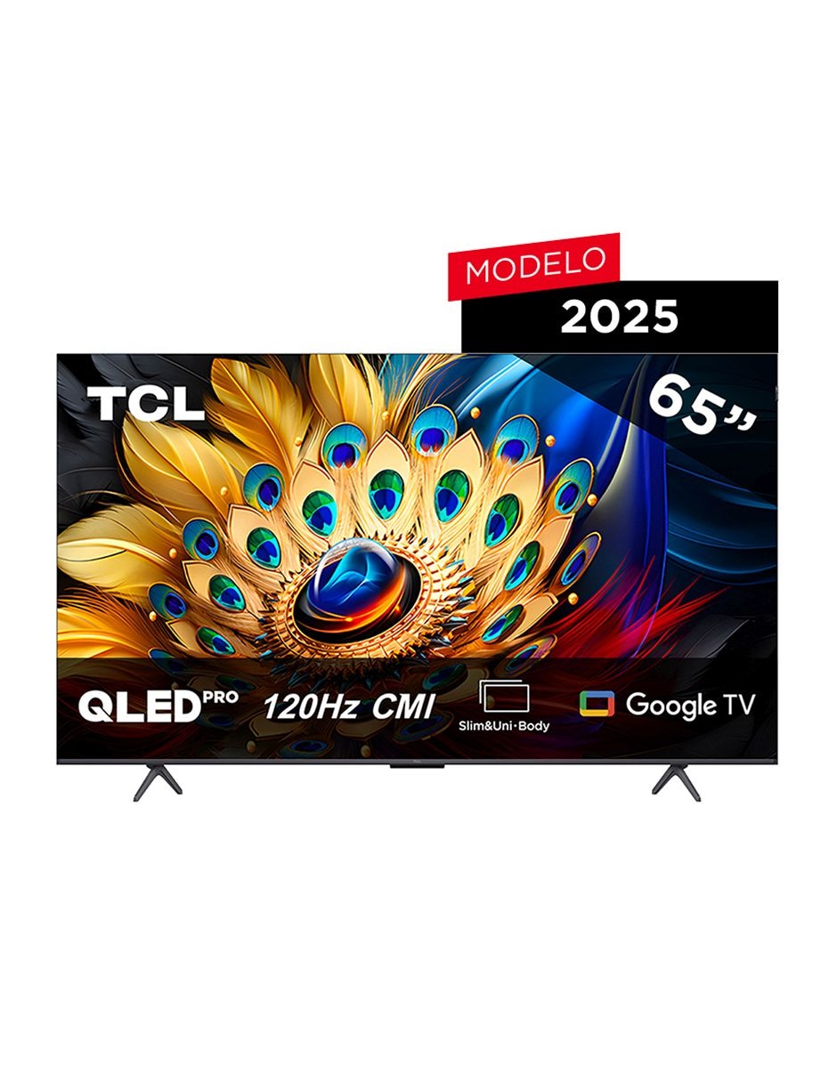 Pantalla TCL QLED de 65 pulgadas 4K UHD 65Q651G con Google TV