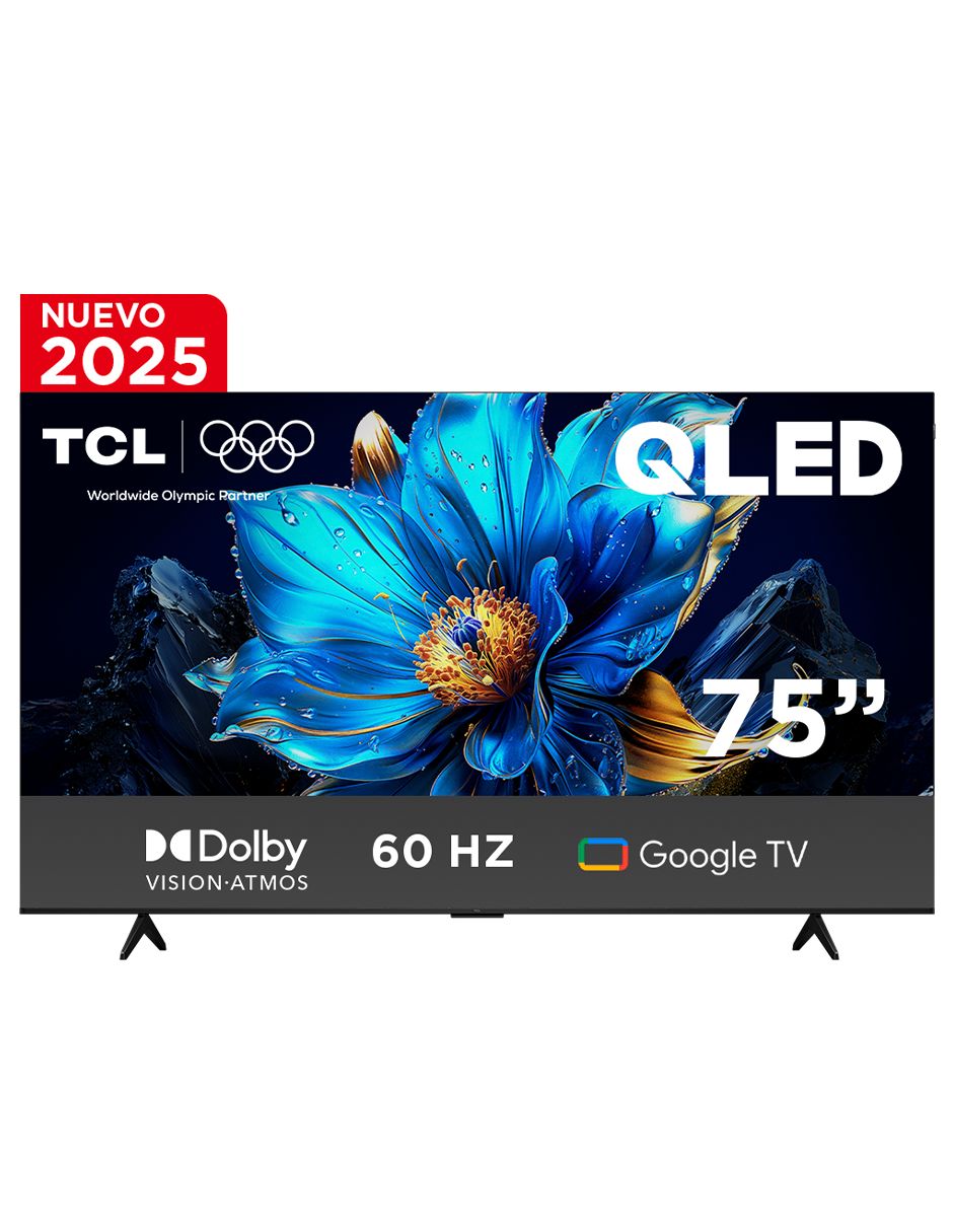 Pantalla QLED de 75 pulgadas 4K/UHD 75Q6K con Google TV 6