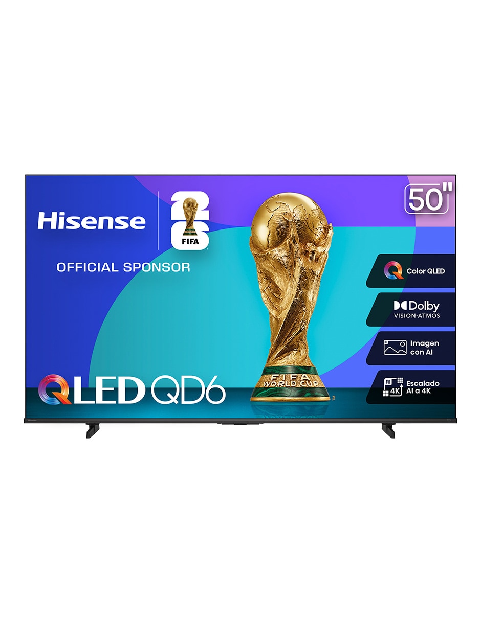 Pantalla Smart TV QLED de 50 pulgadas 4K/UHD 50QD6QV