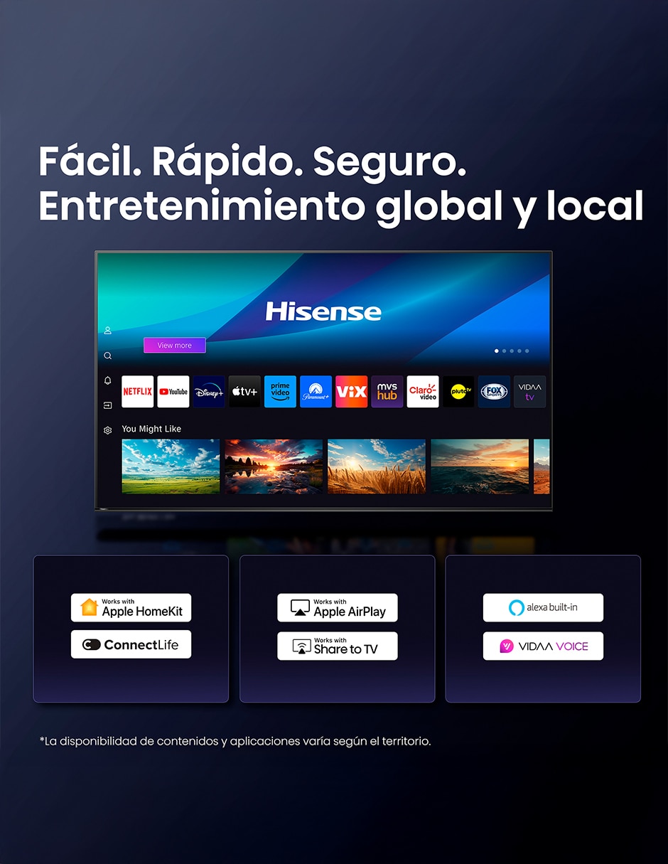 Pantalla Smart TV QLED de 50 pulgadas 4K/UHD 50QD6QV 11