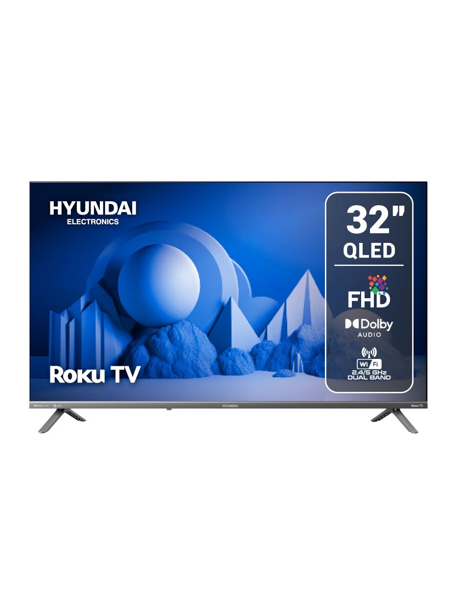 Pantalla Smart TV Qled 32 pulgadas Full HD HYLED3258QR con Roku Tv