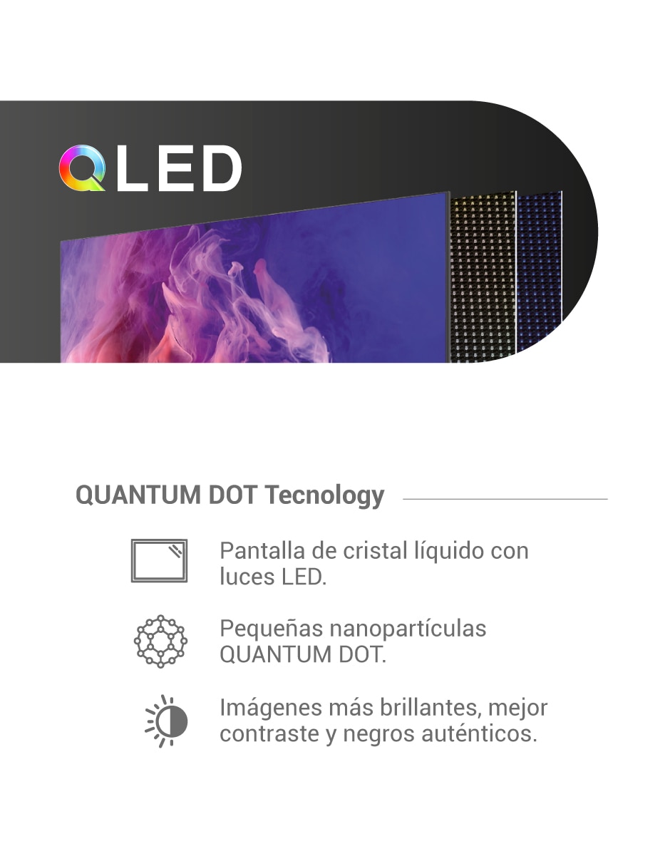 Pantalla Smart TV QLED de 55 pulgadas 4K/UHD HYLED5531QR con Roku TV 15