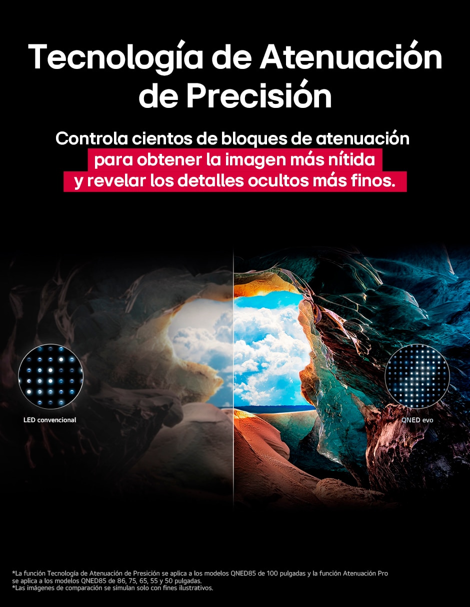 Pantalla smart TV QNED de 100 pulgadas 4K 100QNED86AS con evo AI 6