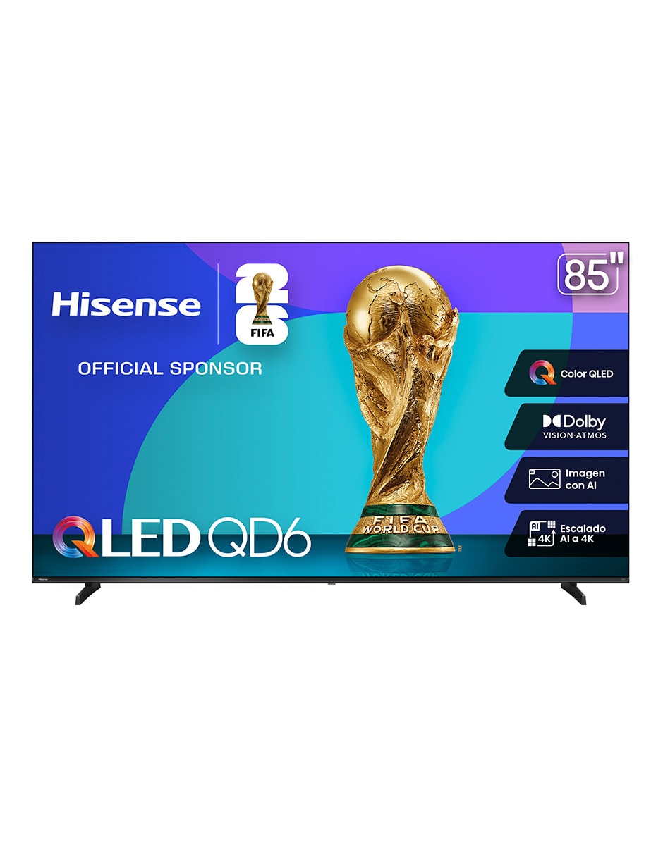 Pantalla QLED de 85 pulgadas 4K/UHD 85QD6QV con Vidaa con AI Smooth Motion Pantalla QLED de 85 pulgadas 4K/UHD 85QD6QV con Vidaa con AI Smooth Motion