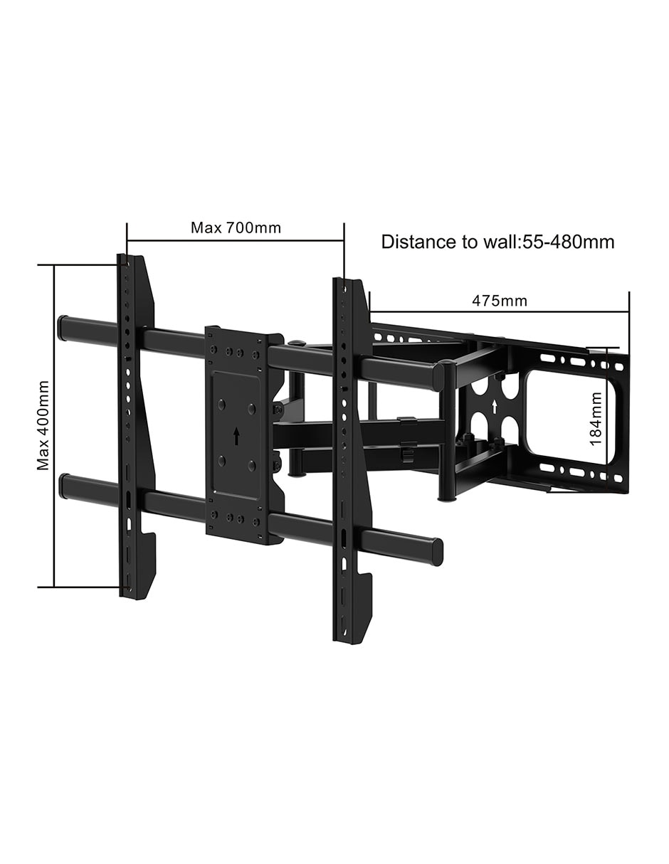 Soporte para pantalla articulado 110 pulgadas 6