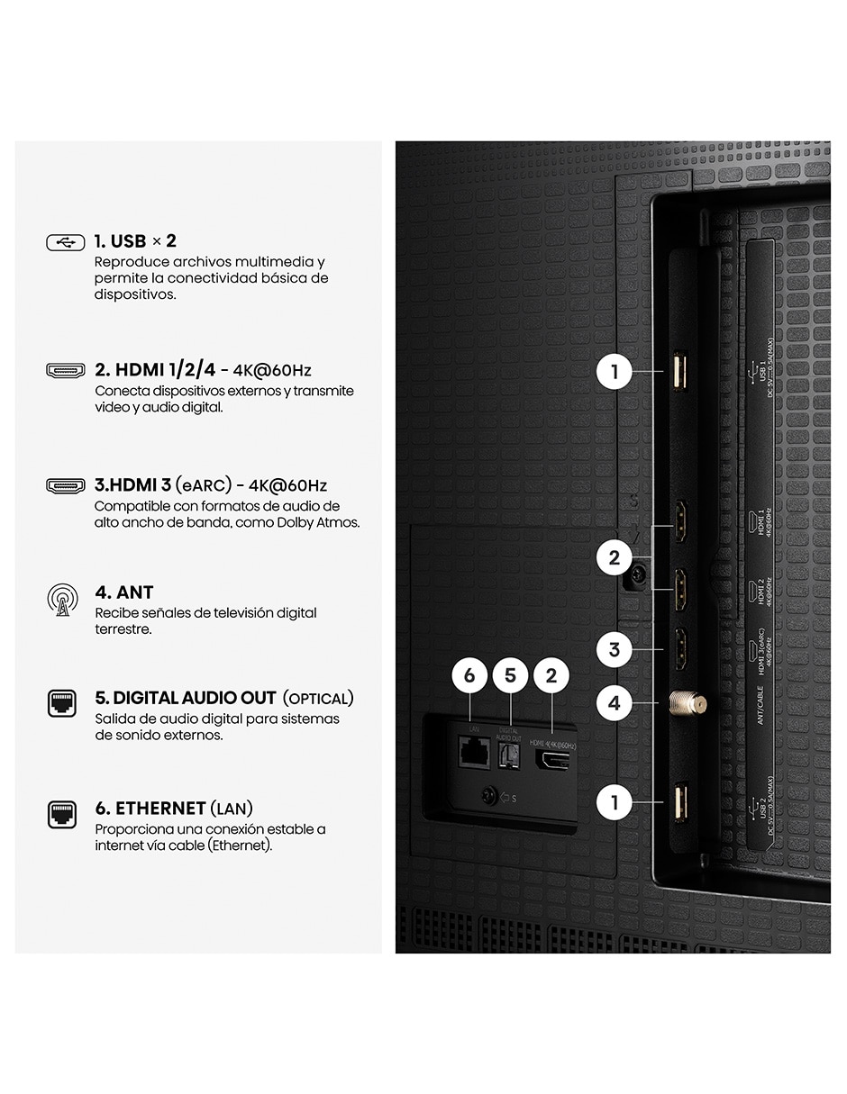 Pantalla Mini LED de 50 pulgadas 4K 50QD8SV 2
